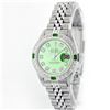 Image 1 : Rolex Stainless Steel Diamond And Emerald DateJust Ladies Watch