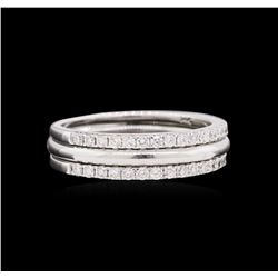 0.56 ctw Diamond Stackable Ring - 14KT White Gold