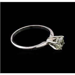 1.01 ctw Solitaire Diamond Ring - 14KT White Gold