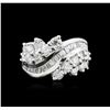 Image 2 : 14KT White Gold 1.78 ctw Diamond Ring