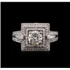Image 1 : 1.79 ctw Diamond Ring - 18KT White Gold