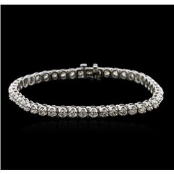 14KT White Gold 5.09 ctw Diamond Tennis Bracelet