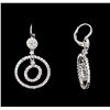 Image 2 : 1.60 ctw Diamond Earrings - 14KT White Gold