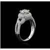 Image 3 : 18KT White Gold 2.42 ctw Diamond Ring