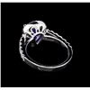Image 3 : 2.33 ctw Tanzanite and Diamond Ring - 14KT White Gold