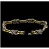 Image 3 : 1.20 ctw Diamond Bracelet - 14KT Two-Tone Gold