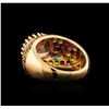 Image 3 : 7.13 ctw Multi Gemstone Ring - 14KT Rose Gold
