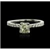 Image 2 : 18KT White Gold 1.16 ctw Diamond Ring