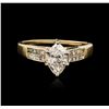 Image 2 : 14KT Yellow Gold 1.35 ctw Diamond Ring