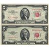 Image 1 : 1953 $2 AU Uncirculated Certificate Currency Lot of 2
