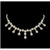 Image 1 : 30.65 ctw Fancy Yellow Diamond Necklace - 18KT Two-Tone Gold