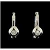 Image 1 : 0.04 ctw Diamond Earrings - 14KT White Gold