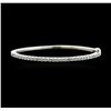 Image 1 : 14KT White Gold 2.06 ctw Diamond Bangle Bracelet