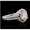 Image 1 : 18KT White Gold 2.52 ctw Diamond Ring