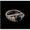Image 1 : 2.59 ctw Black Diamond Ring - 14KT White Gold