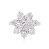 Image 1 : 14KT White Gold 1.14 ctw Diamond Ring