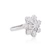 Image 2 : 14KT White Gold 1.14 ctw Diamond Ring