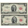 Image 1 : 1953 $2 AU Uncirculated Certificate Currency Lot of 2