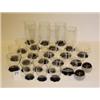 Image 1 : Vintage 1960 Glasses-Set of 24 +Shakers