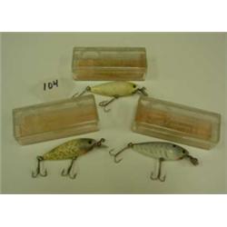 3 Vintage Whopper Stopper Lures w/Box