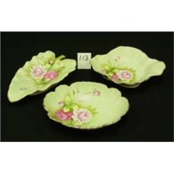 LEFTON Green Heritage Nut Dishes (3)