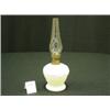 Image 1 : Miniature Satin Glass Oil Lamp w/Daisy