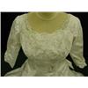 Image 2 : 1960's WEDDING GOWN Voile & Lace 10-12