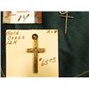 Image 2 : 1/20th 12K Gold-filled Cross with loop and ready to be suspended from necklace; & a Sterling Silver 