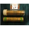Image 1 : 1956 D Uncirculated Roll & 1968 P uncirculated Roll of U.S. Lincoln Cents. Since I have not opened t