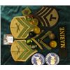 Image 1 : Group of (5) Super Balls; (2) Tom Harkin Pin-backs; Miniature Cloth Military Patch; (3) Military Sho