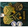 Image 2 : Group of (5) Super Balls; (2) Tom Harkin Pin-backs; Miniature Cloth Military Patch; (3) Military Sho