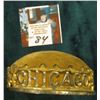 Image 1 : "Chicago Worlds Fair" Pin Cushion. Gilt Metal lettering around edge.