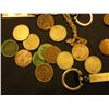Image 2 : Small Silver Band (broken & worn out); Coin Key-ring; segment of chain; 1986D German Five Mark Coin;