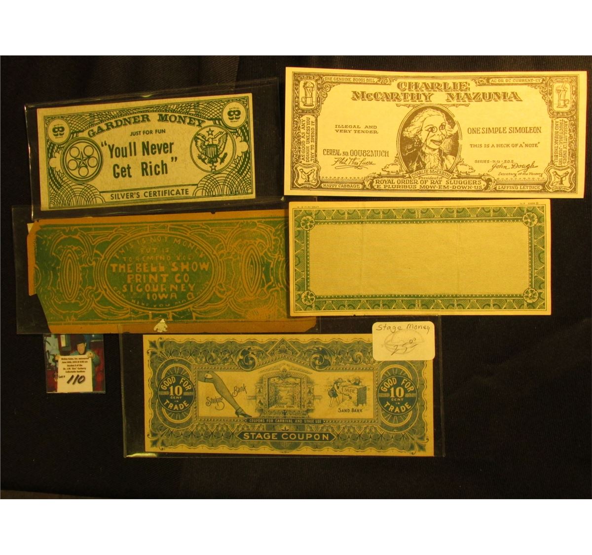 (5) Different Stage Money of Funny Money Banknotes.