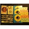 Image 1 : Complete Set of 24 "Royal Flush Elvis Presley" Cigar Bands; 1977 Elvis Presley Post Card; Set of Elv
