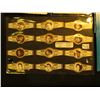 Image 2 : Complete Set of 24 "Royal Flush Elvis Presley" Cigar Bands; 1977 Elvis Presley Post Card; Set of Elv