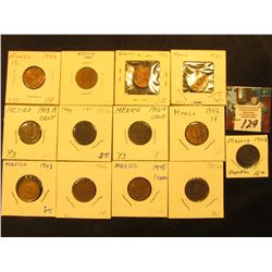 Mexico One Centavo Accumulation: (6) 1903m, 23mo, 36mo, (2) 42mo, (2) 45mo, & 46mo. Grades up to Unc
