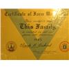 Image 2 : 11" x 13.5" "Certificate of Farm War Service This Certifies that This Family is enlisted in all-out 