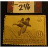 Image 1 : 1940 RW7 Mint, not hinged Migratory Bird Hunting Stamp.