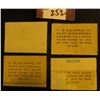 Image 2 : 1945 RW12 Mint, NG; 1946 RW13 Mint, partial gum; 1947 RW14 Mint, partial gum, crease; & 1949 RW16, M
