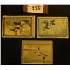 Image 1 : 1954 RW21, Mint, Hinged; 1955 RW22, Mint, NG; & 1956 RW23, Mint, Hinged Migratory Bird Hunting Stamp