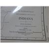 Image 2 : Rand McNalley Map of Indiana dated 1915. 20.5" x 27.75". Ready to Frame.