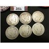 Image 2 : A Large Group of old Pin-backs & several different date Old U.S. Barber Half-dollars dating back to 