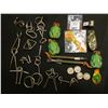 Image 1 : (3) Tin Whistles; a group of puzzle toys; (6) Clickers including Poll Parrot shoes & Dad's Rootbeer;