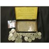 Image 1 : "Duke of Manchester Clear Havana Cigar"Tin with a group of old World War II U.S. Steel Cents.