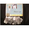 Image 2 : "Black Cat Virginia Cigarettes Mild-Quality Superfine" Metal Tin with a group of old World War II U.