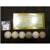 Image 1 : Metal Tin "Egyptian Cigarettes M.Melachrino & Co…."  with several 1906-08 U.S. Barber Half Dollars i