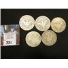 Image 4 : 1940 era Cigarette Box "Regent Cigarettes King Size" with several 1906-08 U.S. Barber Half Dollars i