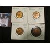 Image 1 : Mexico: (3) 1955 small size & (1) Large Size Five Centavos, all AU to BU.