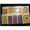 Image 1 : (8) Different Tobacco Box labels from various Iowa towns, mostly late 1800's, includes: Calmar, Ia.,